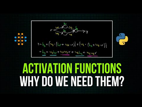 Why Do We Need Activation Functions in Neural Networks?