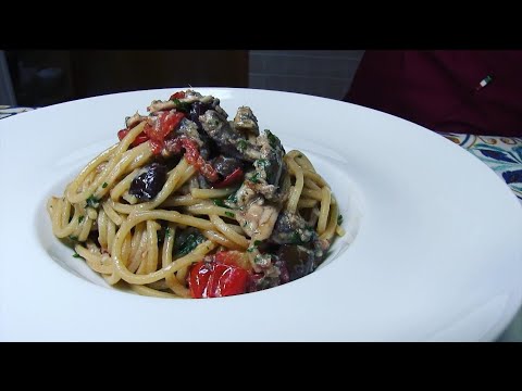 Spaghetti alla Sicula, con Alici e Pecorino