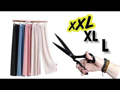 ✅FOR ALL SIZES / 5 easy large size trouser cutting and sewing tips for sizes 44 to 54 ✅