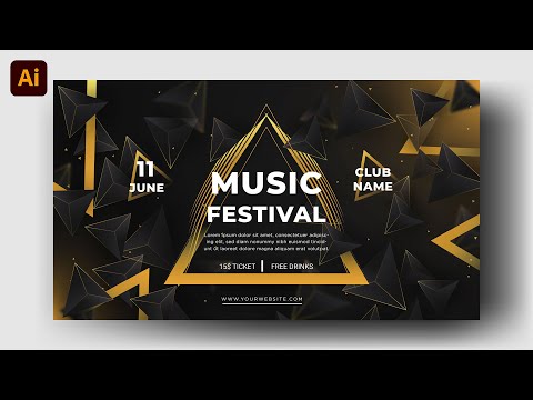 How to Make a Music Festival Landscape Banner In Adobe Illustrator