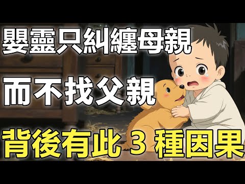 嬰靈為何只糾纏母親而不找父親？黑白無常揭示了背後此3種因果，99%的人都想錯了！【輪回|因果|父母】