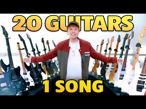 I played "Viva La Vida" by Coldplay on 20 Guitars at once
