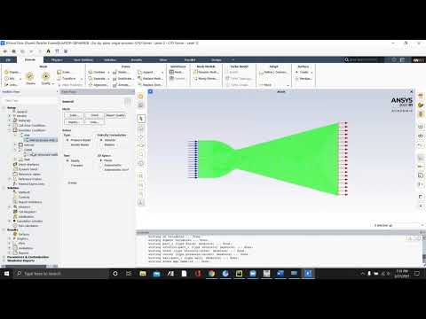 ANSYS Fluent - 2D C-D Cone Nozzle Analysis