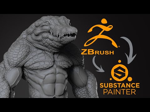 Effortless Workflow: ZBrush to Substance Painter - Speedy 3D Model Texturing Tutorial!
