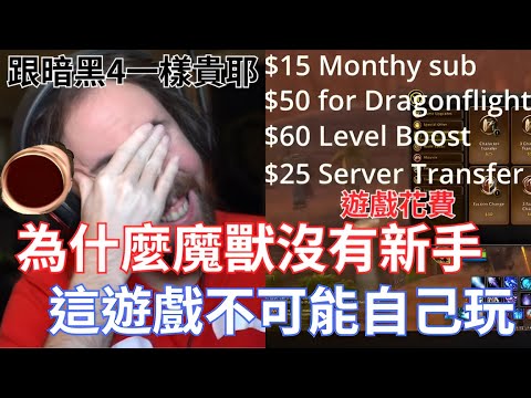 為什麼魔獸沒有新手,這遊戲不可能自己玩!選伺服器都是一個學問!一進遊戲就看到中國代練廣告!!!【Asmongold翻譯考古】