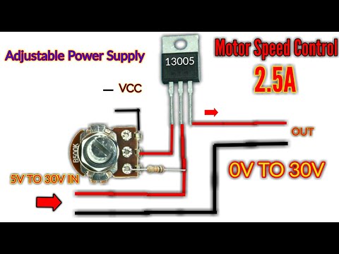How to make a motor speed controller from an old cfl lamp | New Idea From old CFL transistor 13005