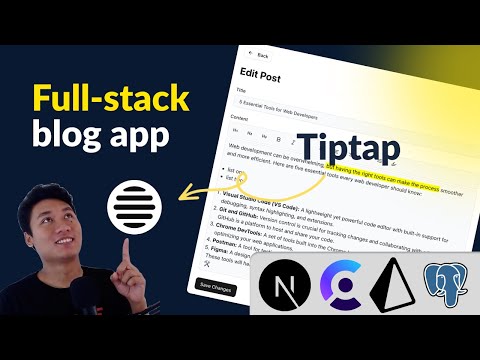 Build a Full Stack Blog with Next.js | Tiptap Editor, Clerk Auth & Prisma