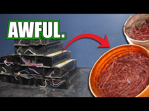 I Scrapped All These Lighting Ballasts for Scrap Copper - Wire Was it Worth it?