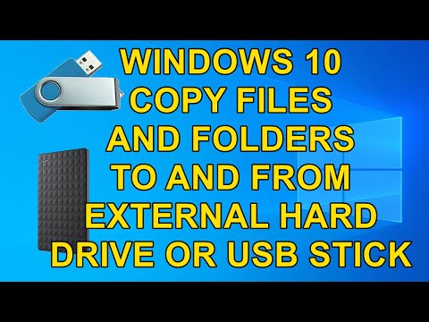 Windows 10: How to Copy Files and Folders to and from a External Hard Drive or USB Pen Drive