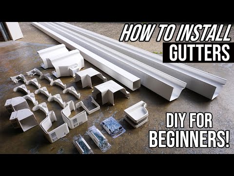 How To Install Gutters For Beginners! Easy DIY Home Project!