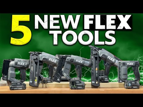 5+ New Tools From Flex! Flex 24V Nailer and Stapler Lineup