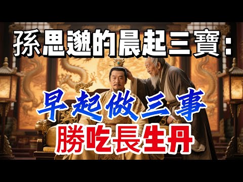 孫思邈的晨起三寶：為何說“早起做三事，勝吃長生丹”？|養生|健康人生|老年健康|打坐冥想|道家|佛教 |修心修行|禪悟人生 |南無阿彌陀佛|談佛道安