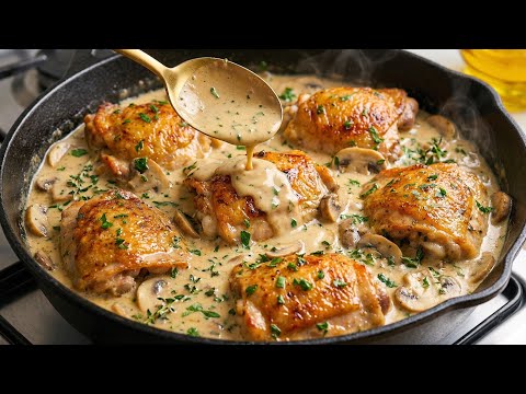 BESTES Knuspriges Hähnchen in cremiger Soße! 😋 Es fällt immer perfekt aus