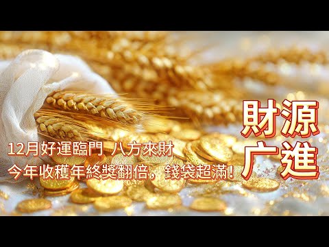 金錢音樂 財源广進 12月好運臨門 🍀八方來財💰今年收穫年終獎翻倍💰正財穩賺、偏財不斷💰錢袋超滿💰💰 能量音樂 吸引力法則 金錢冥想