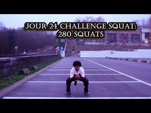Jour 24 – 280 Squats / Challenge Squat 30 jours