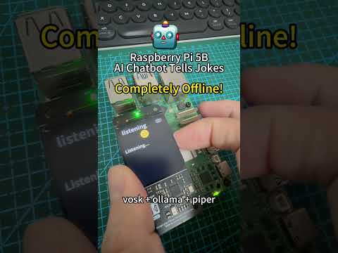 Offline AI chatbot runs on Raspberry Pi 5B #aichatbot #raspberrypi #tech #ollama #diytech