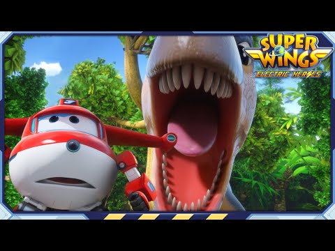 [SUPERWINGS8] Into the World of Dinosaurs | Superwings Electric Heroes | S8 EP05
