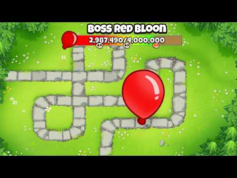 Battling the MEGA RED BLOON in Bloons TD 6!