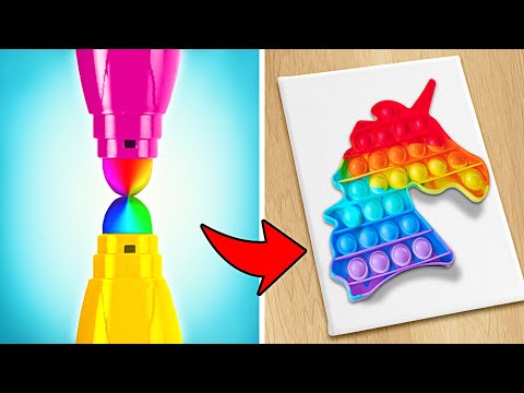 Unicorn Magic & Rainbow Art! 🌈🦄 Easy Drawing Hacks for Everyone