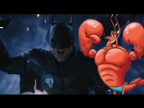 Batman saves civilians, but in Spongebob style. 🦇🦞