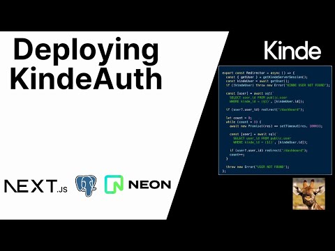 Kinde Auth Tutorial | Deploying to Vercel with Kinde Auth (with Next.js, Neon.tech, Postgres)