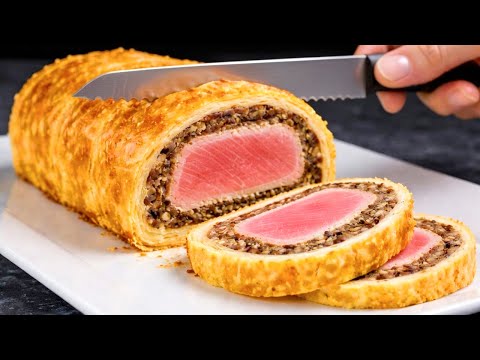 ¡Aprendí este truco en un restaurante caro! Receta de Wellington de atún para la cena!