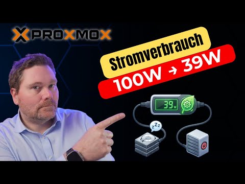 Proxmox Stromverbrauch halbieren: 100W ➔ 39W (Automatisiert)