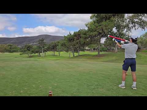 Corporate Golf Event Fun! Air Cannon Launch Challenge for Charity