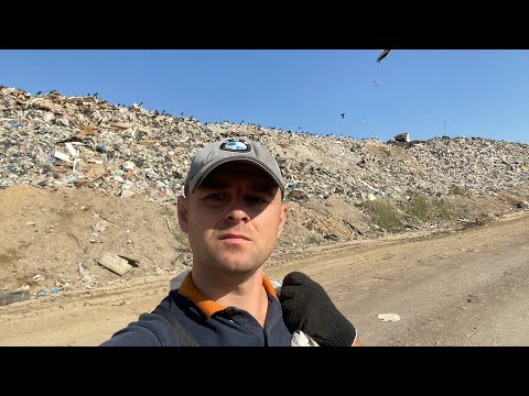 Свалка Минска, деньги из мусора. Витёк мусорщик, находки.