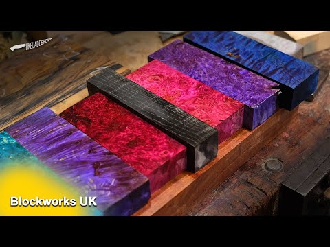 How to stabilise wood for knife handle materials