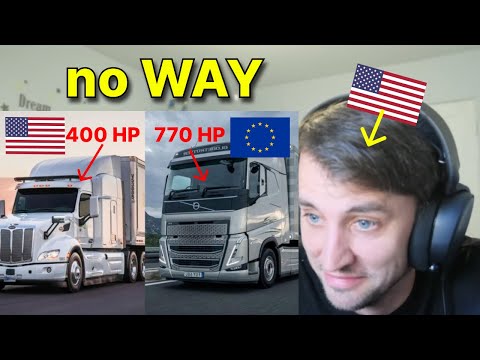 American reacts to Why European Trucks Have MORE Horsepower than American trucks