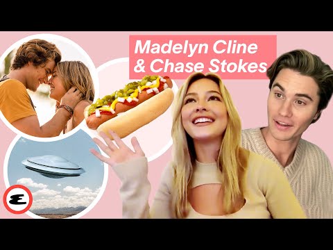Outer Banks Stars Maddie Cline & Chase Stokes on PDA, Hot Dogs and UFOs | In or Out | Esquire
