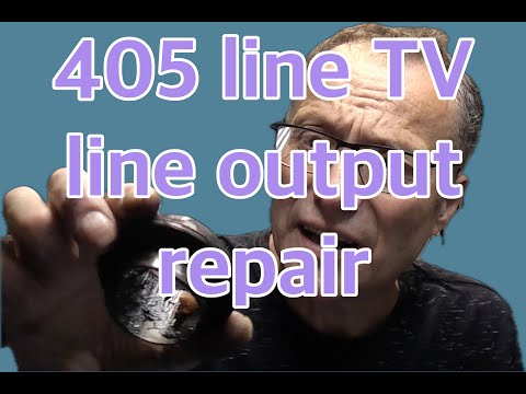 Pye 405 line TV - rewinding the line output transformer 