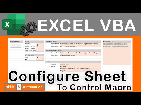 VBA Automation Project || Build a Worksheet to Control the Flow of a Macro || Lots of Tips & Tricks