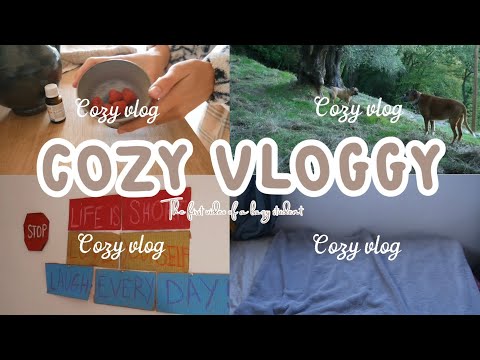 Cozy vloggy : The first video of a lazy student