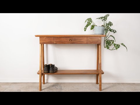 Building a modern entry hall table