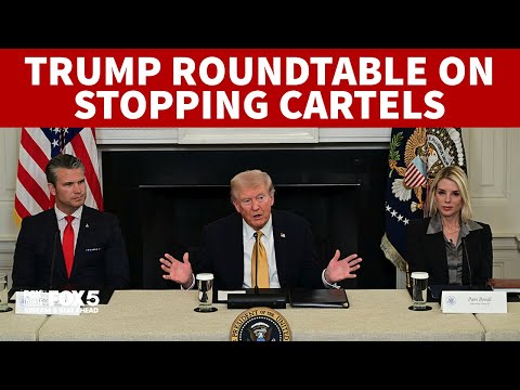 FULL: President Trump hosts roundtable on thwarting cartels, human trafficking | FOX 5 DC