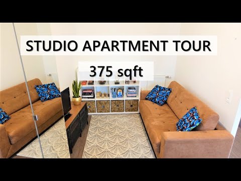 APARTMENT TOUR 375 sqft/ 35 sqm MINIMALIST STUDIO