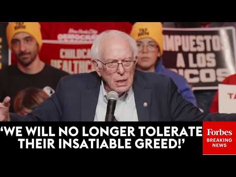 'They Don't Believe In Democracy!': Bernie Sanders Rails Against 'Oligarchs' In Fiery Speech