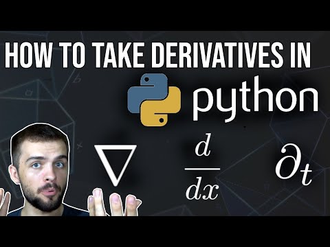 Derivatives In PYTHON (Symbolic AND Numeric)