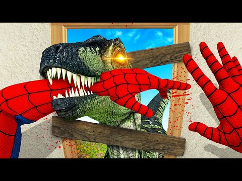 Building a Base to STOP Dinosaurs - Bonelab VR Mods