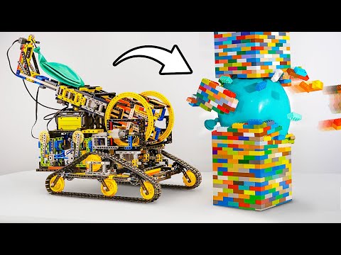 Lego Engineering: Machines vs Tower Challenge