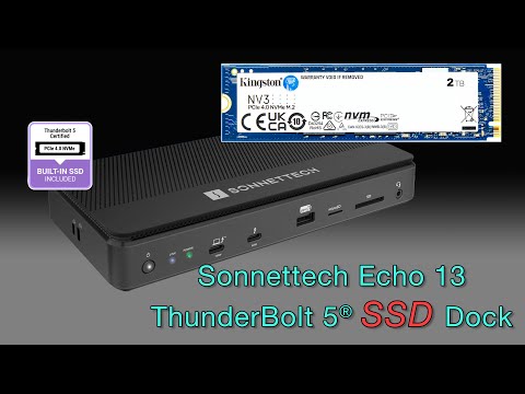Sonnettech echo 13 ThunderBolt 5 ‼️SSD‼️ Dock
