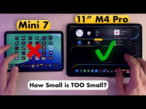 iPad Mini 7 (A17 Pro) vs. M4 iPad Pro (11”) – The Size Debate!