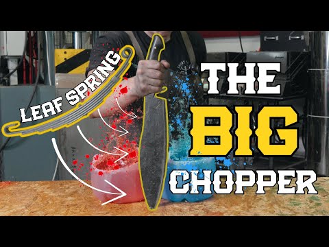 Turning a Broken Leaf Spring Into a Giant Knife