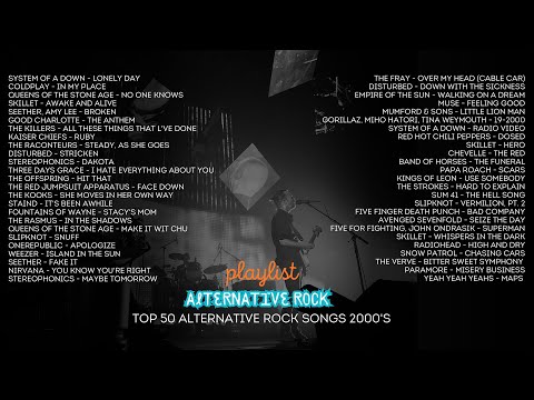 TOP 50 - BEST ALTERNATIVE ROCK 00's