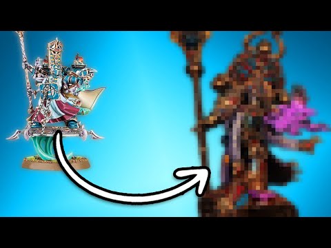 Kitbashing an insane pharao sorcerer riding a cobra for my Thousand Sons