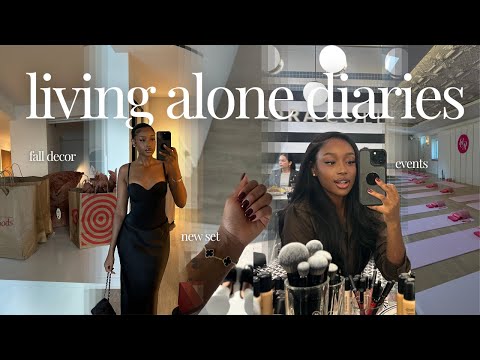 living alone vlog | in my fall feels + a wiggg ?! + new home decor + events + I feel like an adult