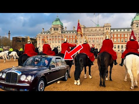  King Charles CAUGHT During the Ceremony of Changing of the Guards 