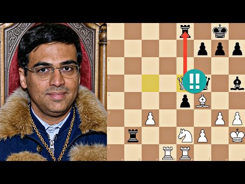 56-Year-Old Anand’s INSANE Queen Sacrifice Shocks Chess World.